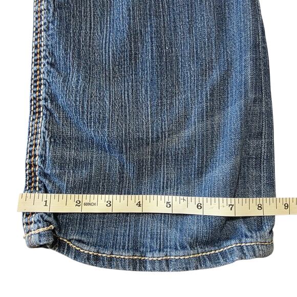 BKE Women's "Carter" Straight Jeans - Distressed Denim - Size 30S - Picture 6 of 8